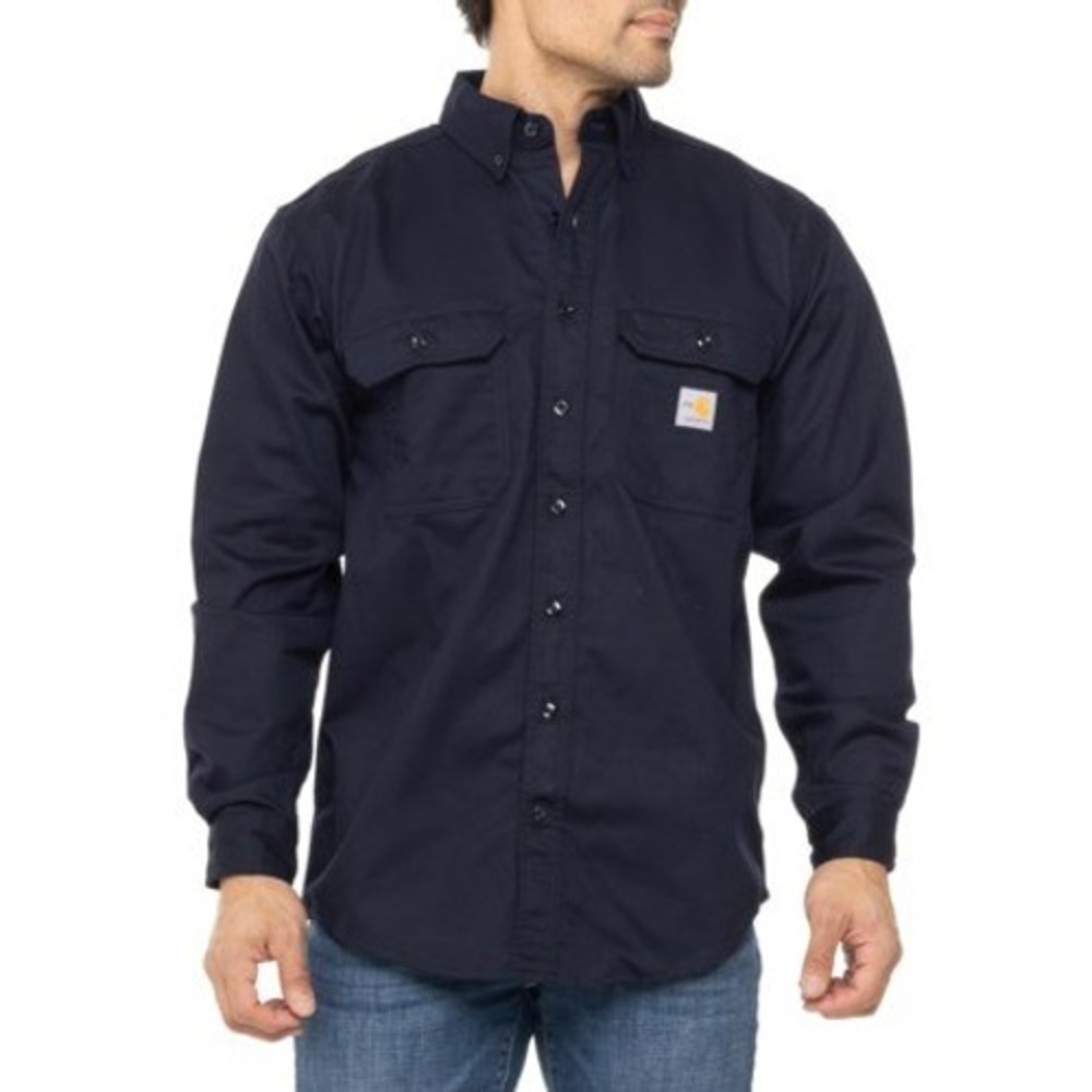 Carhartt‎ FR Force Button Down Work Shirt Flame Resistant Long Sleeve 2XL